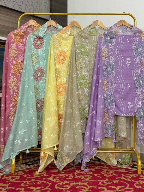 Mulchanderi unstiched suitset