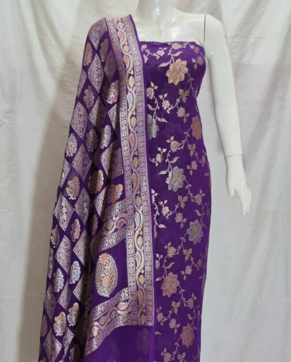 unstiched banarasi suitset
