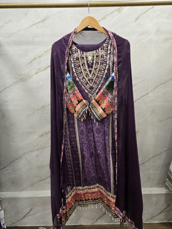 Muslin Silk A-line Suitset